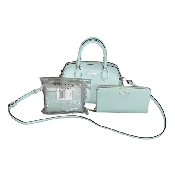 Kate Spade•Madison Blue Glow Small Zip Compact Wallet - Picture 12 of 12